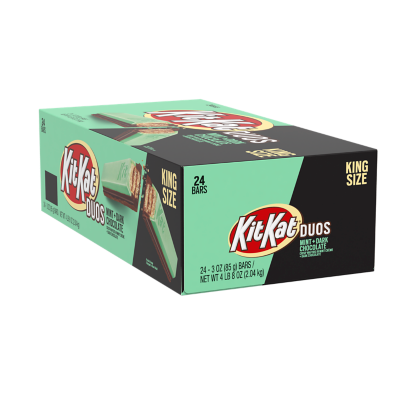 Kit Kat King Size Duo's Mint & Dark Chocolate 24 x 85g (case) - Out of Date
