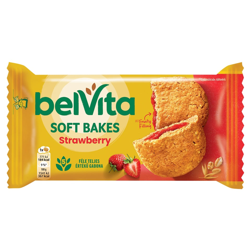 Belvita Soft Bakes Strawberry 14 x 50g - Out of Date