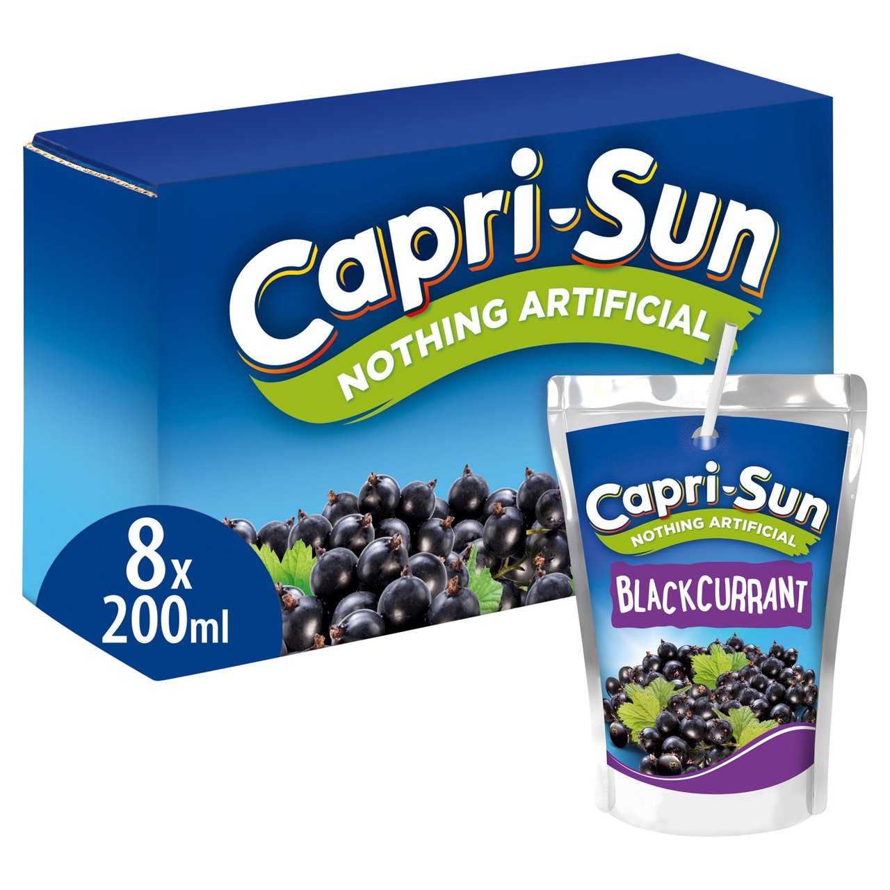 Capri Sun Blackcurrant 8 x 200ml - Out of Date