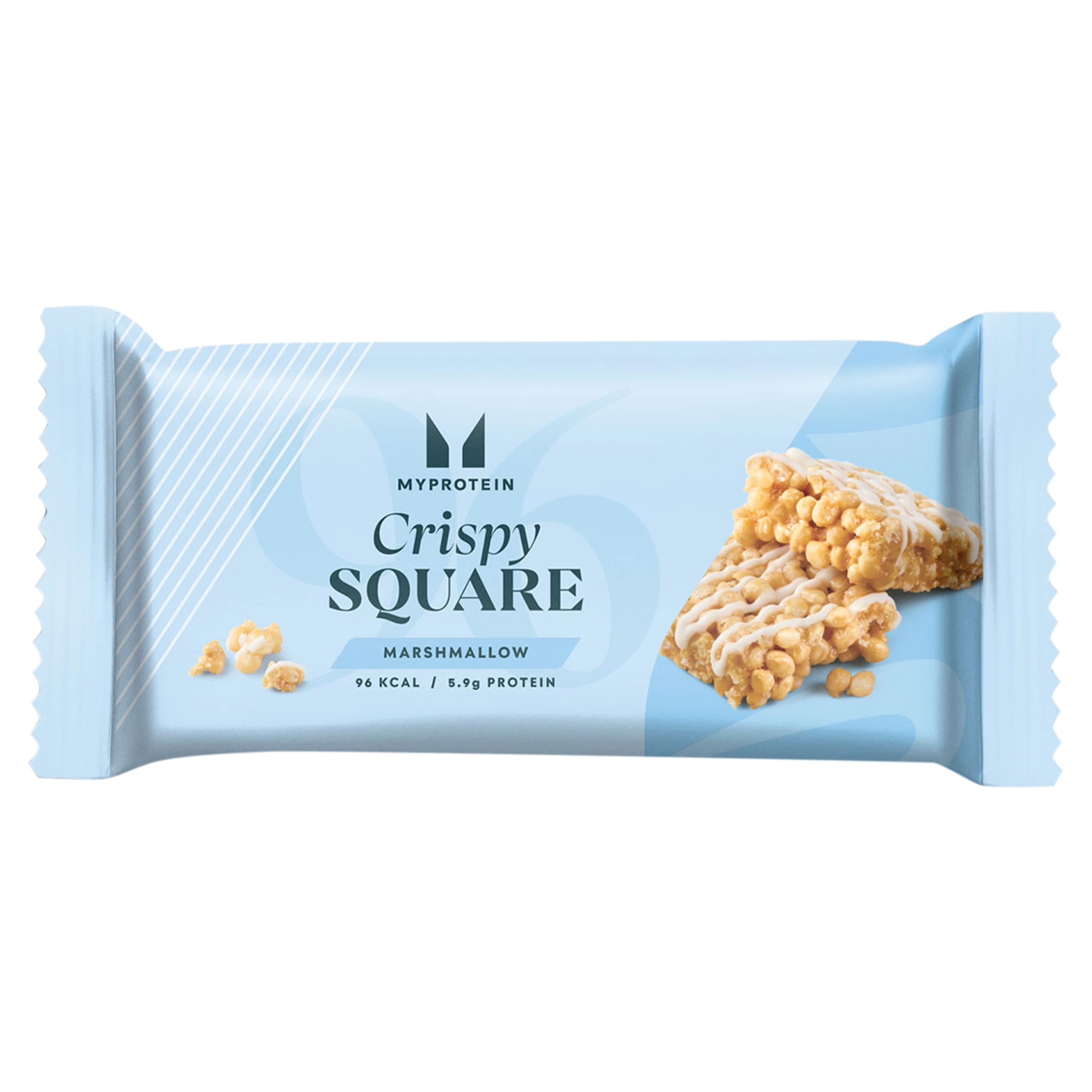 MyProtein Marshmallow Crispy Square Protein Snack 12 x 30g - Out of Date