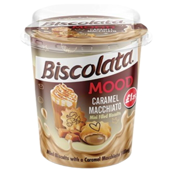 Biscolata Mood Mini Biscuits Caramel Macchiato 100g - Out of Date