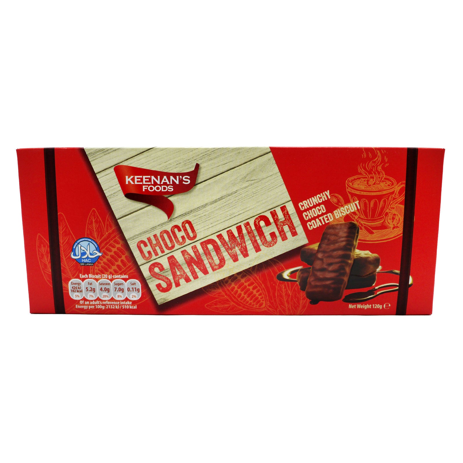 Keenan's Food Choco Sandwich 120g - Out of Date