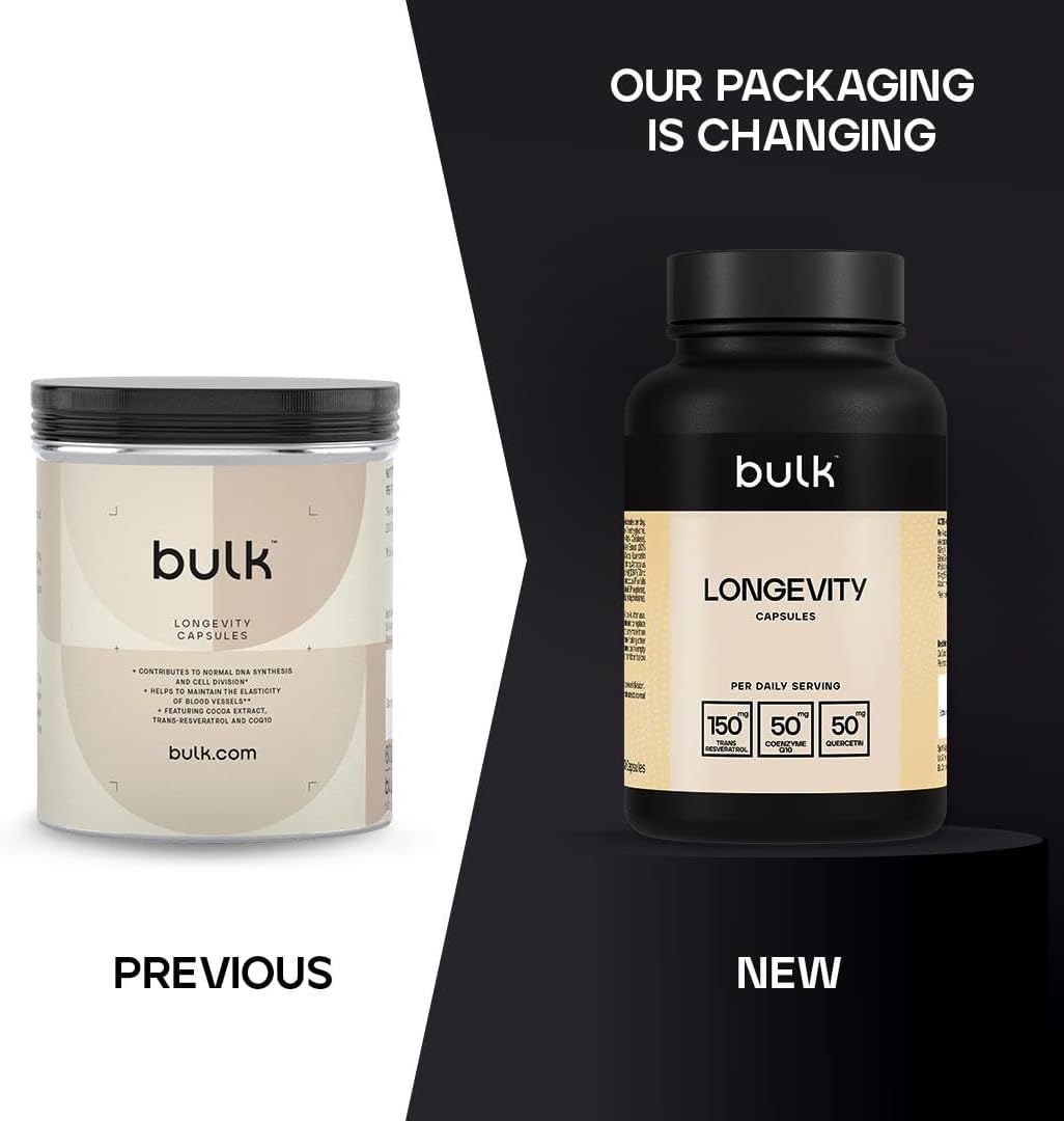 Bulk Longevity (Trans-Resveratrol & CoEnzyme Q10) 120 Caps - Out of Date