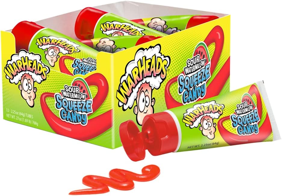 Warheads Watermelon Squeeze Candy 12 x 64g (case) - Out of Date