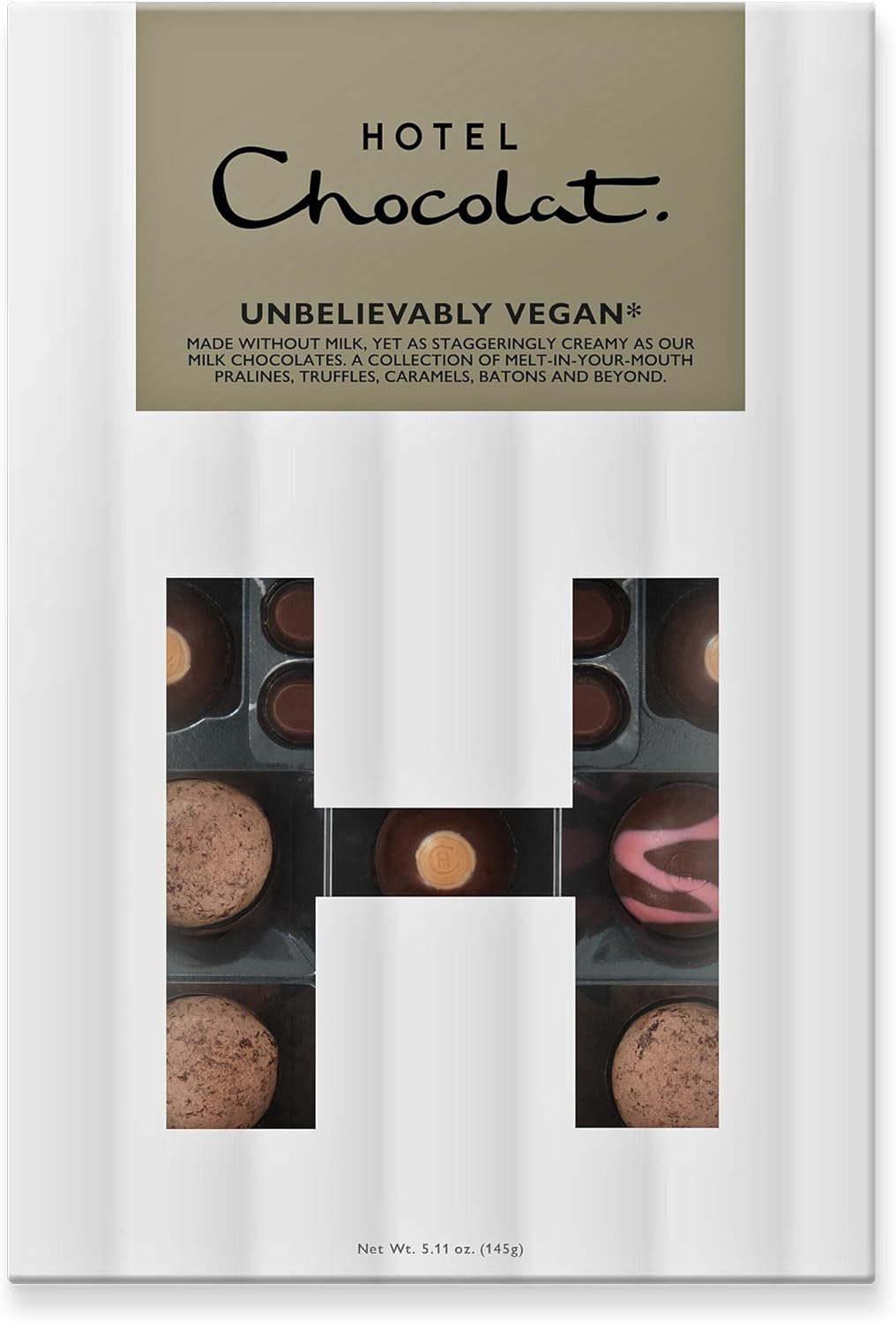 Hotel Chocolat Unbelievably Vegan H-Box 145g - Out of Date