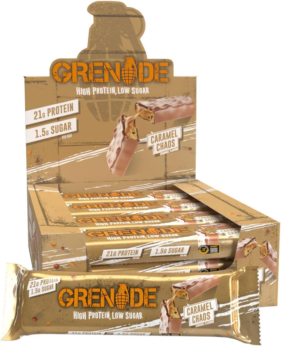 Grenade Caramel Chaos Carb Killa Bar 12 x 60g