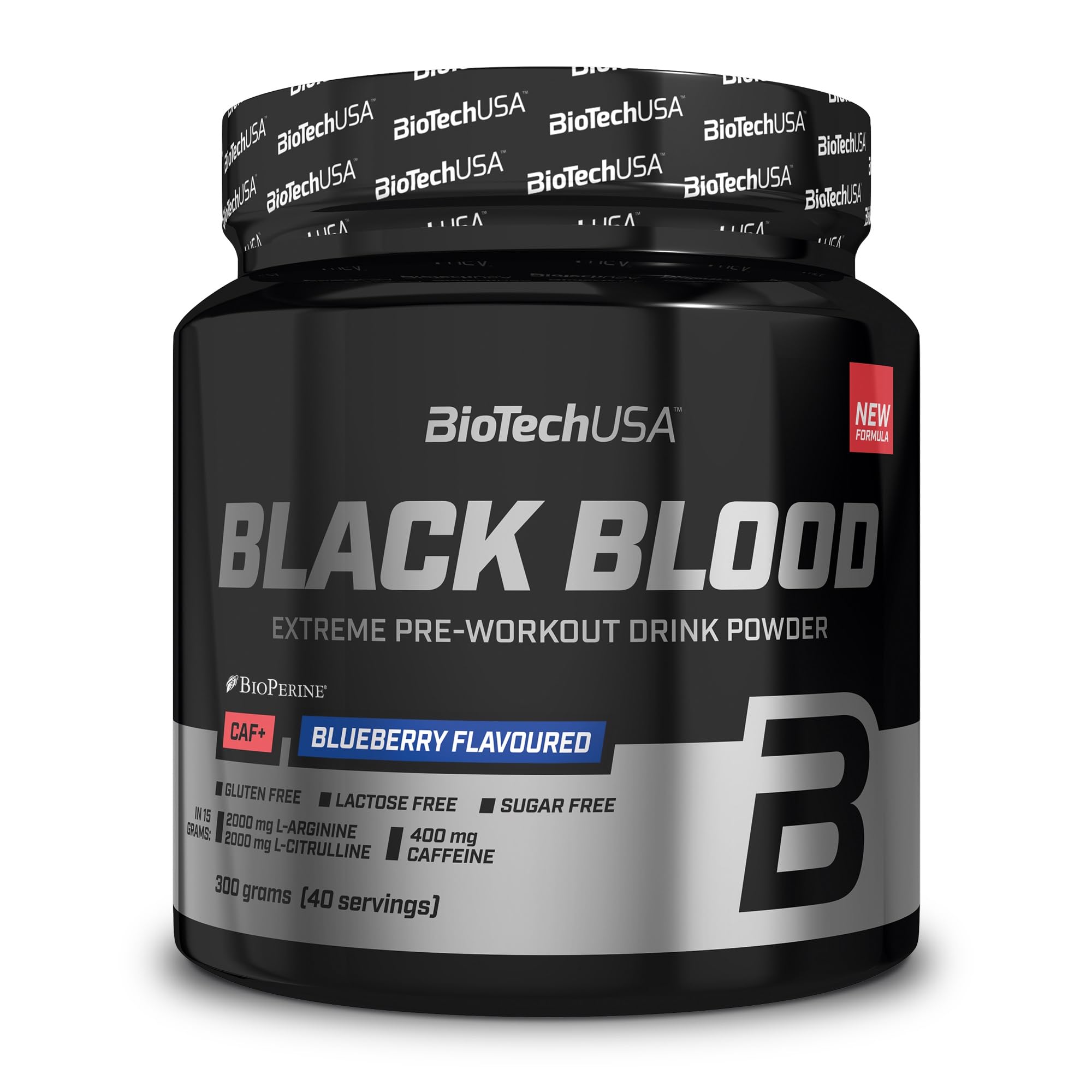 BiotechUSA Blueberry Black Blood CAF+300g - Damaged / Dirty