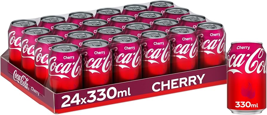 Coca-Cola Original Coke Cherry 24 x 330ml (case) - Out of Date