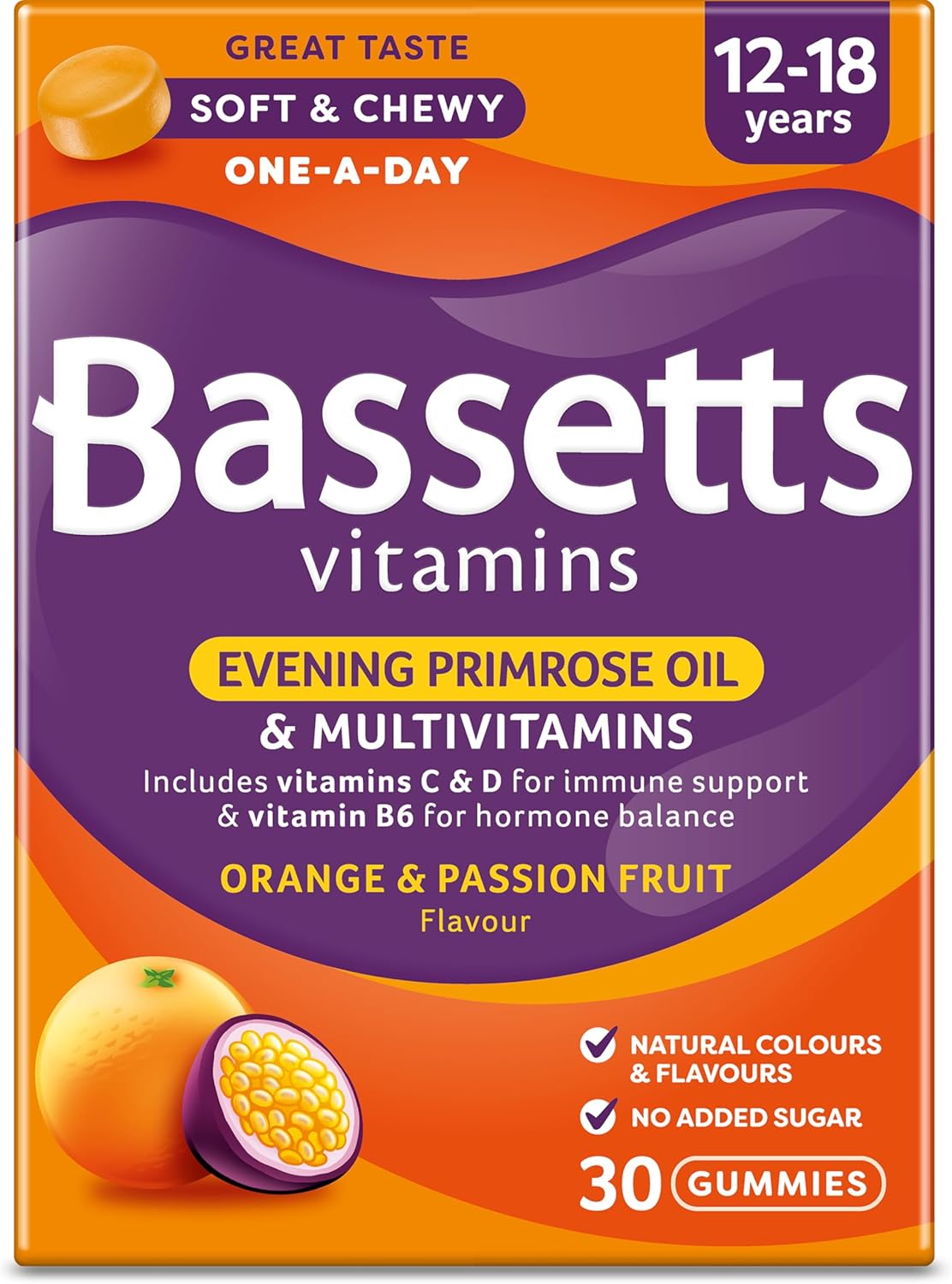 Bassetts Evening Primrose Oil & Multivitamins 30 Gummies - Out of Date