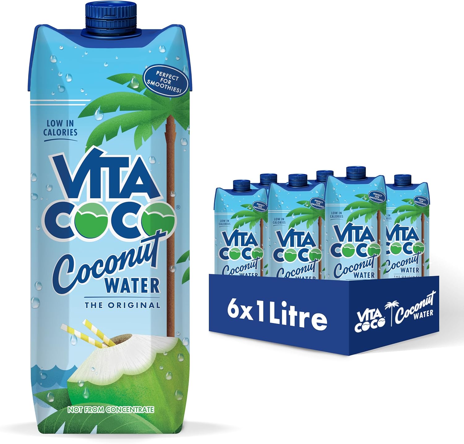 Vita Coco Coconut Water 6 x 1L - Short Dated
