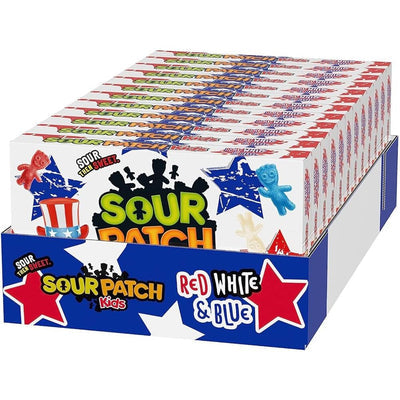 Sour Patch Kids Red, White & Blue Theatre Box 12 x 87g (case) - Out of Date