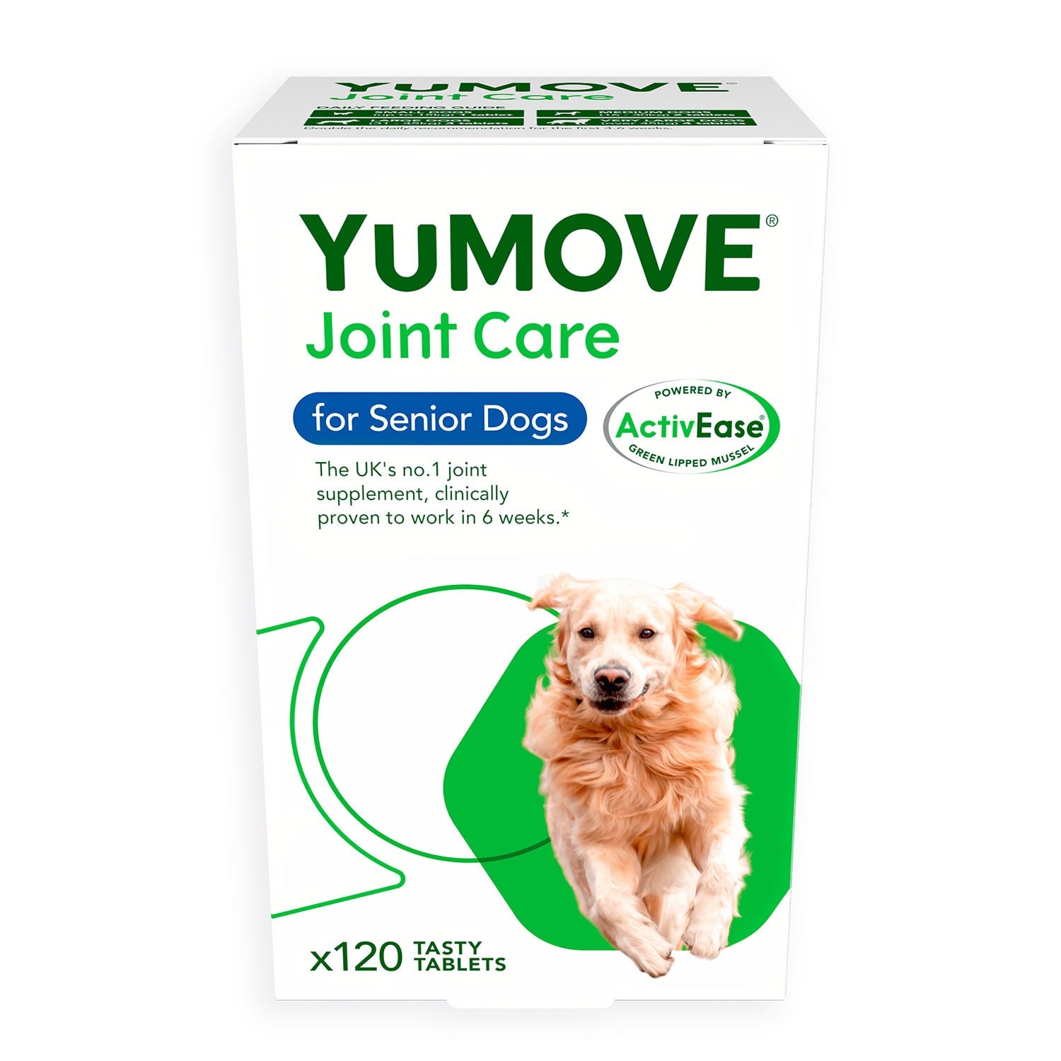 Yumove Joint Care for Senior Dogs 120 Tablets - Out of Date