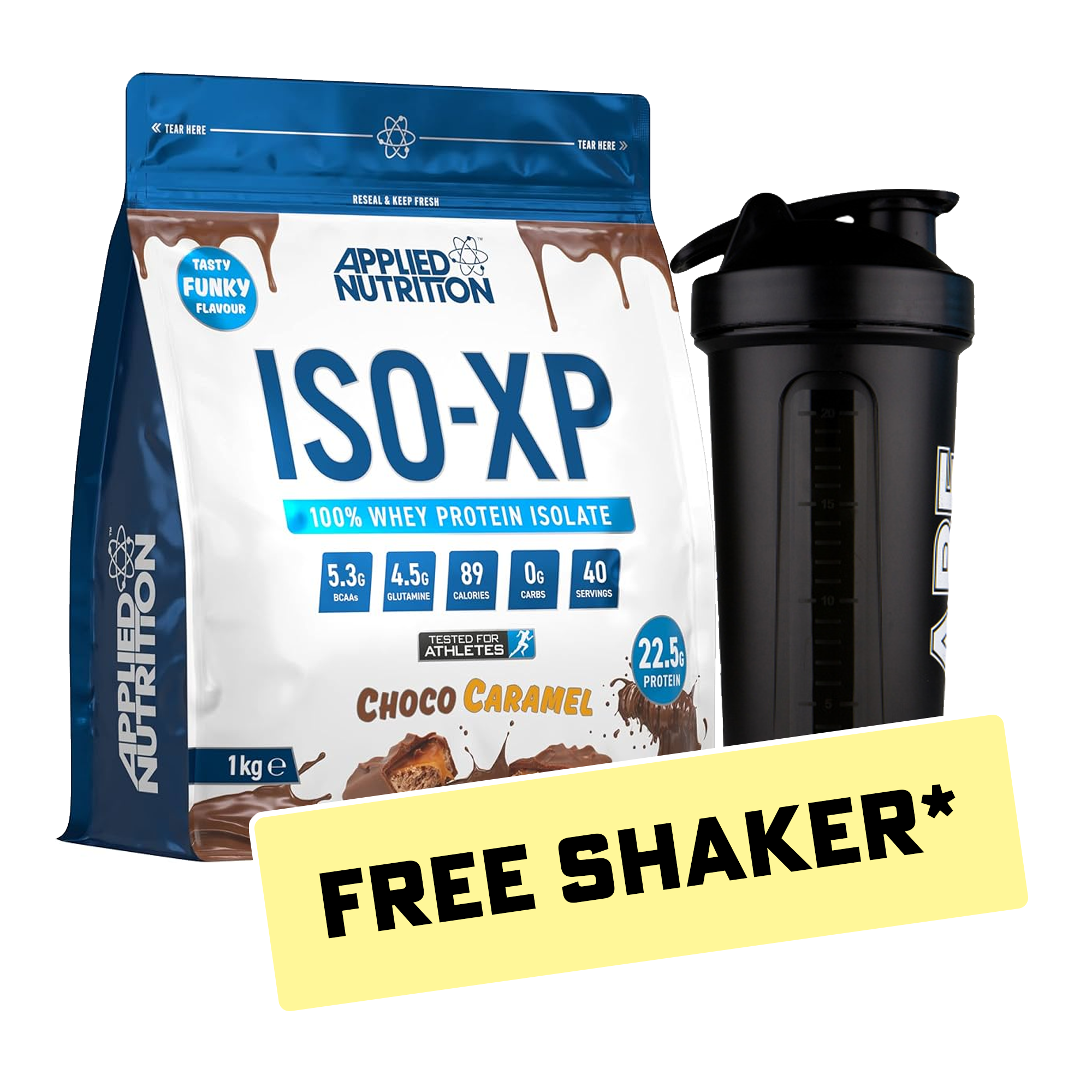 Applied Nutrition Iso XP 100% Whey Protein Isolate 1kg + Free Random Shaker - Special Offer*