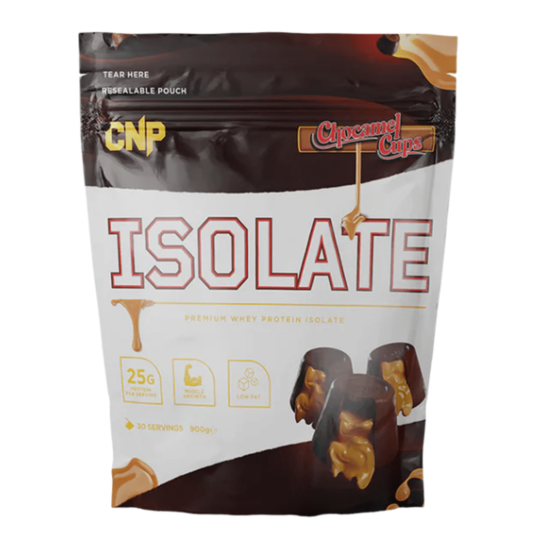 CNP Chocamel Cups Isolate Protein 900g - Out of Date
