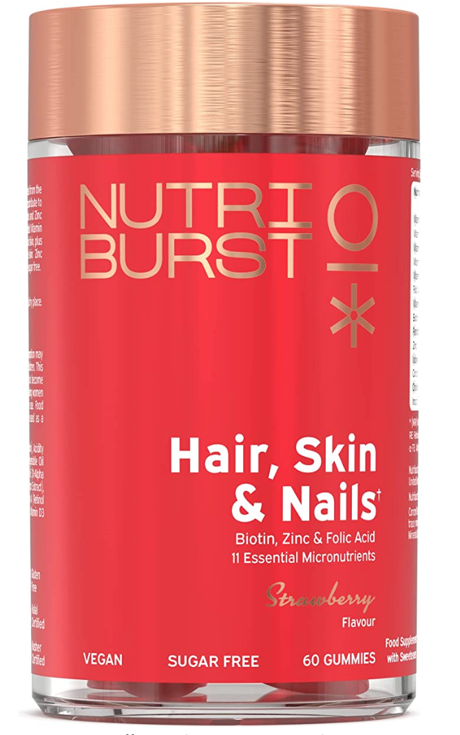 Nutriburst Strawberry Hair, Skin & Nails 204g