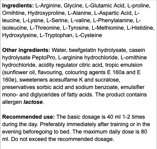 Nutrend Amino Power Liquid 1000 ml