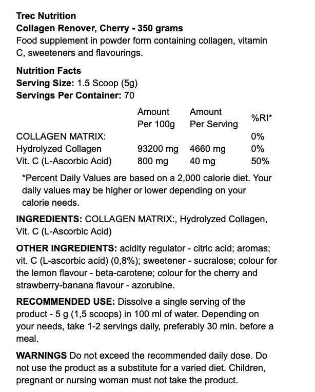 Trec Nutrition Collagen Renover 350g