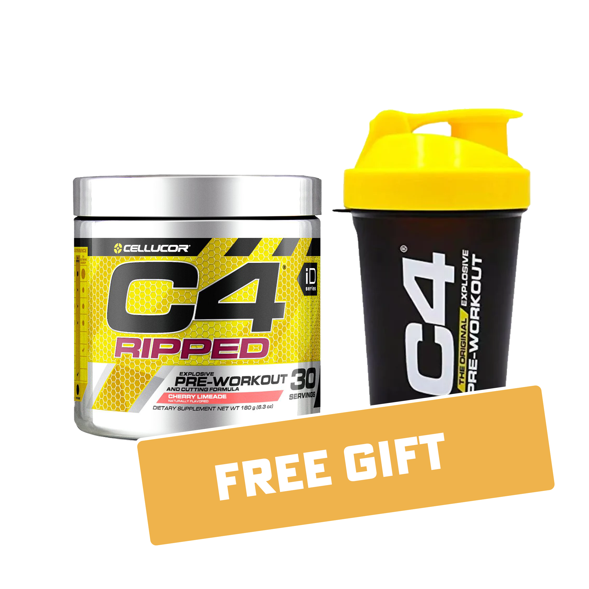Cellucor C4 Ripped 165g + Free Random Shaker