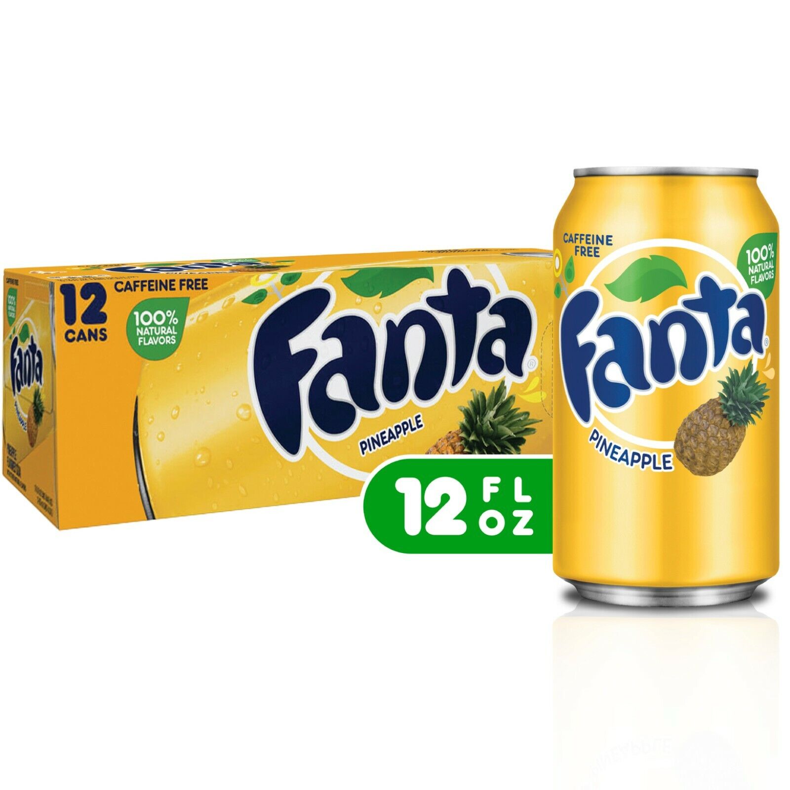 Fanta Pineapple (Canada) 12 x 355ml (case) - Out of Date