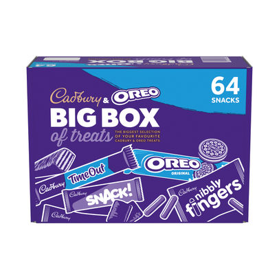 Cadbury and Oreo Big 64 Box of Treats Bulk Box 1.6kg - Short Dated