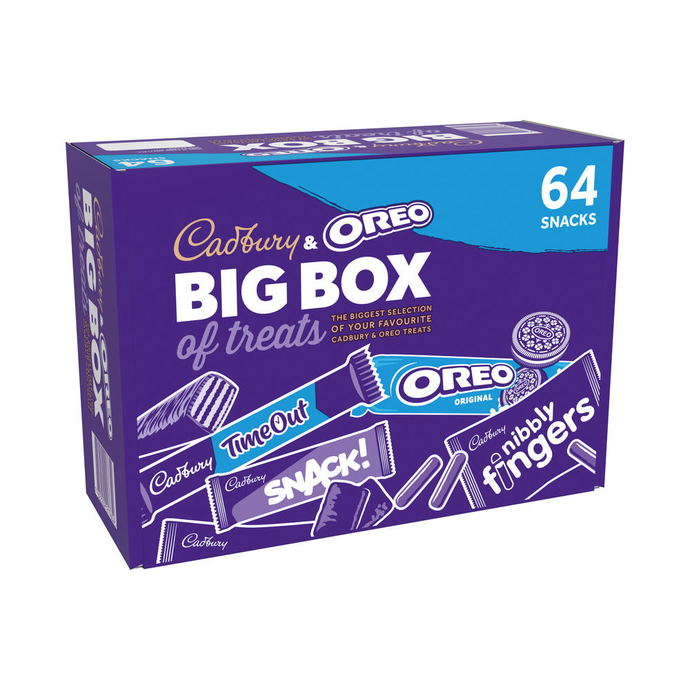 Cadbury and Oreo Big 64 Box of Treats Bulk Box 1.6kg - Short Dated