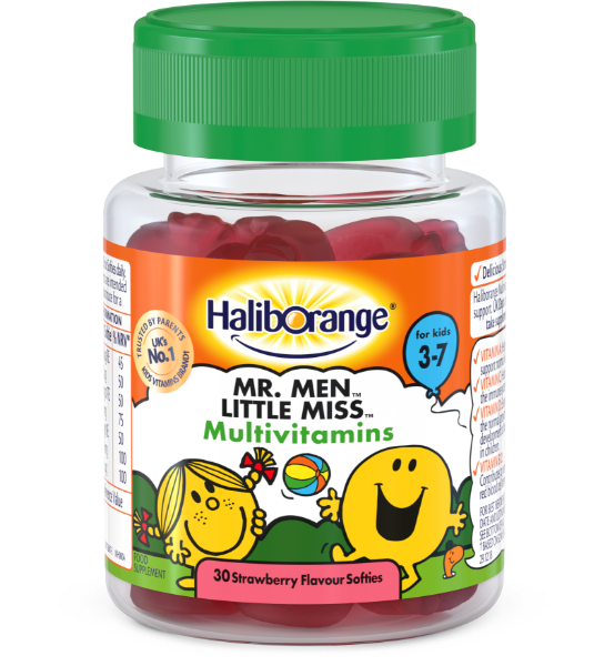 HalibOrange Mr Men Little Miss Multi Vitamins Strawberry 30 Softies - Out of Date