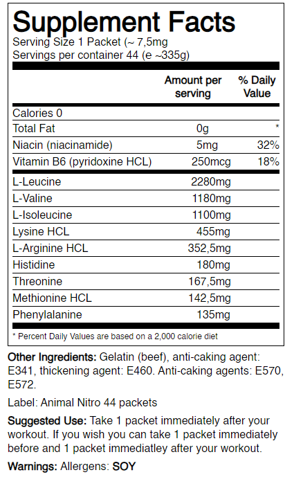 Animal Nitro 44 Packs