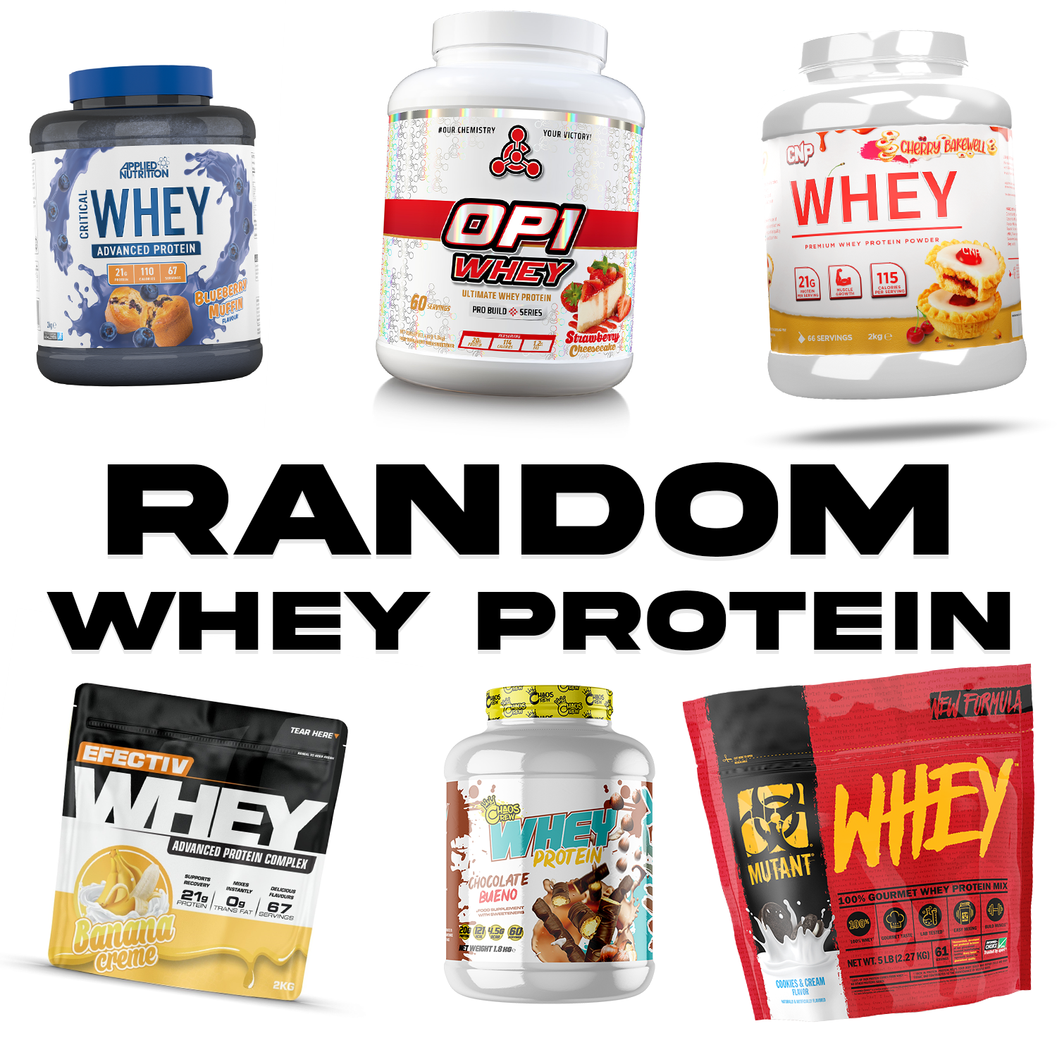 Random Tub of Whey Protein Powder 2kg