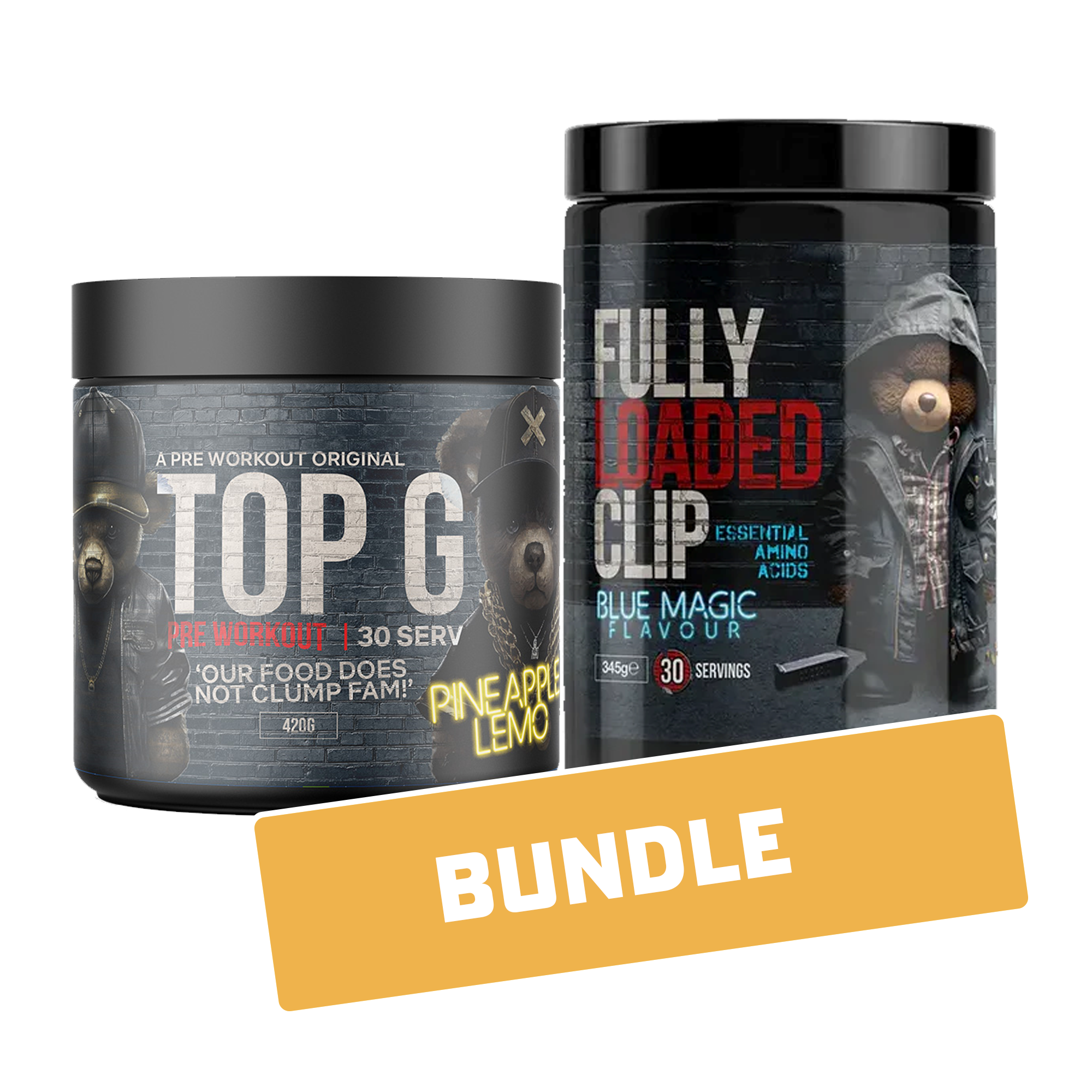 TOP G Fully Loaded Clip EAA 345g & TOP G Pre Workout 420g Bundle