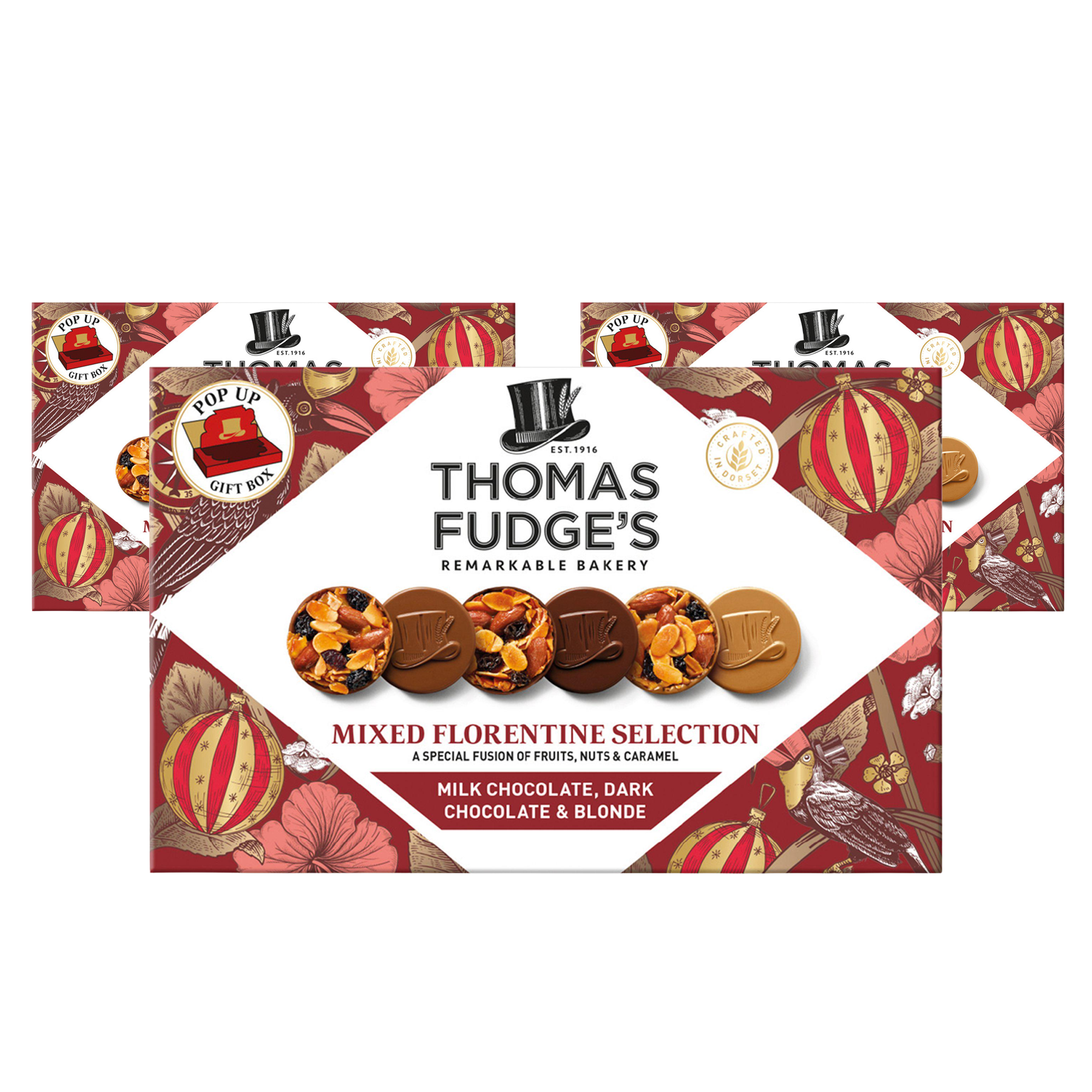 Thomas Fudge's Mixed Florentine Selection 8 x 228g (case) - Out of Date