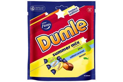 Fazer Dumle Summer Mix Toffee Covered in Chocolate (42 Pieces) 320g - Out of Date