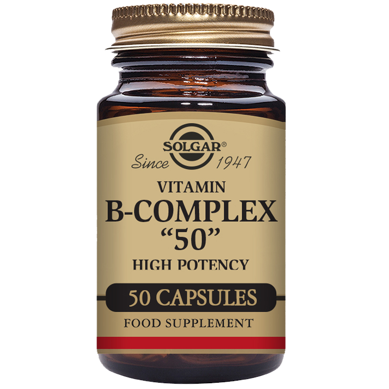 Solgar Vitamin B-Complex "50" Extra High Potency 50Caps - Out of Date