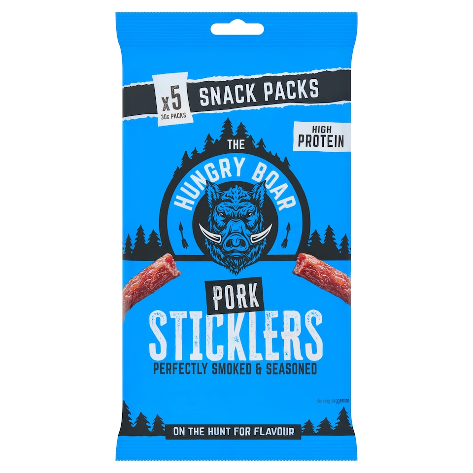 The Hungry Boar Original Pork Sticklers 5 x 30g - Out of Date