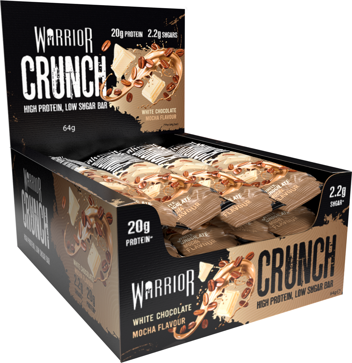 Warrior Crunch Bars 12 x 64g - Out of Date