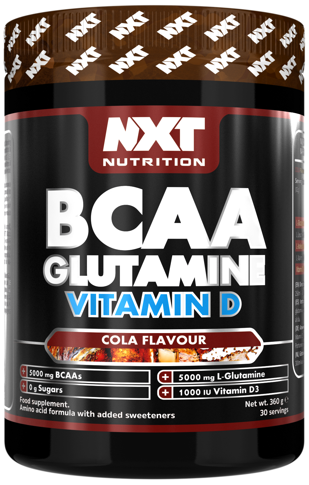 NXT Nutrition BCAA Glutamine Vit D 360g