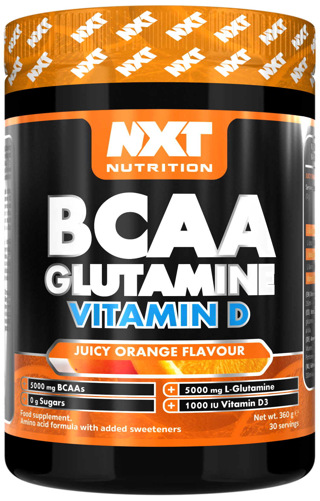 NXT Nutrition BCAA Glutamine Vit D 360g