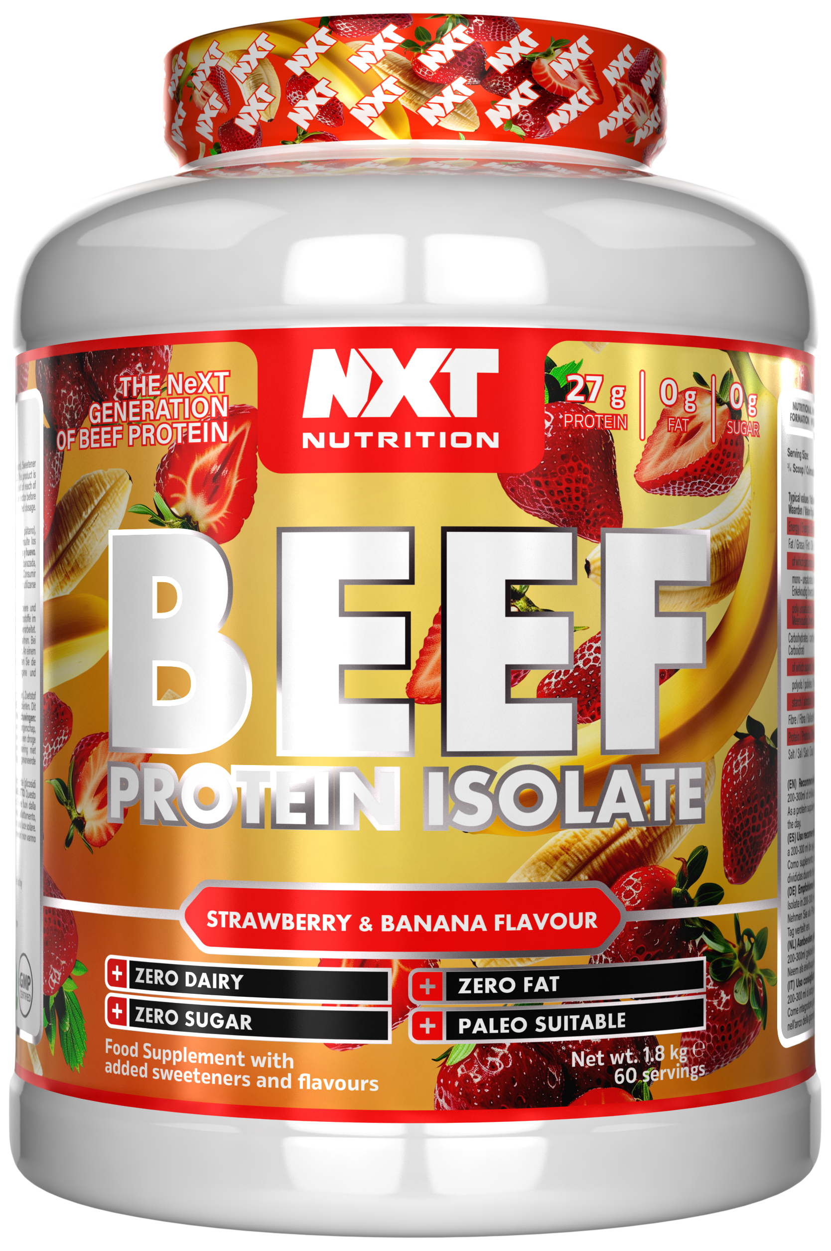 NXT Nutrition Beef Protein Isolate 1.8kg