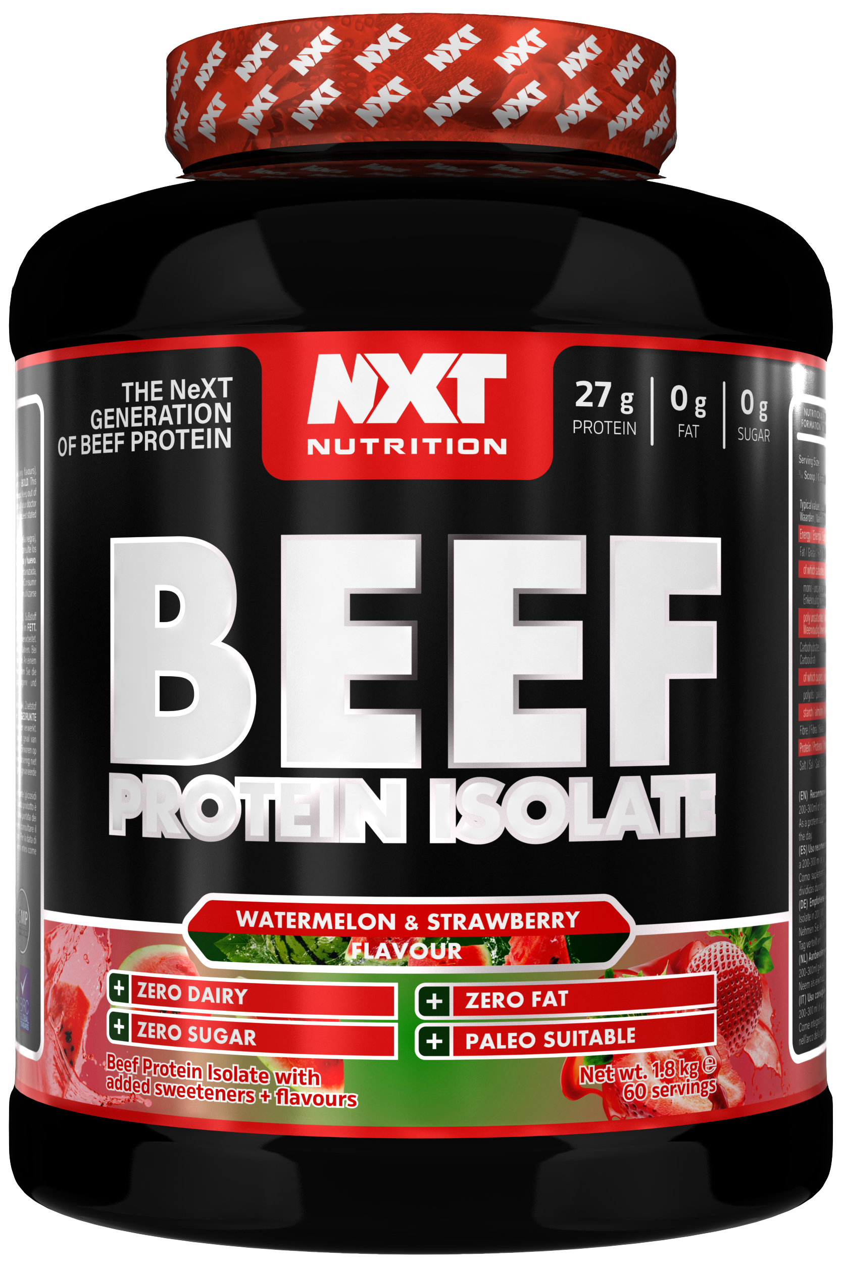 NXT Nutrition Beef Protein Isolate 1.8kg