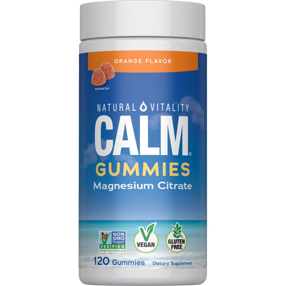 Natural Vitality Raspberry Lemon Calm Gummies 120 Gummies - Short Dated