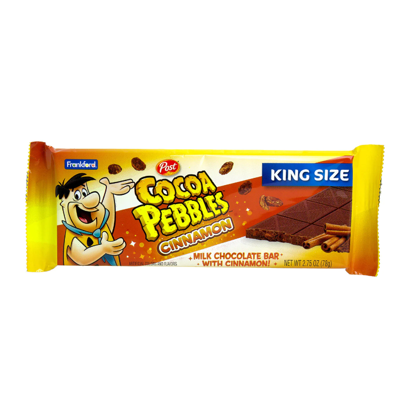 Cocoa Pebbles Chocolate Cinnamon Bar KING SIZE 3 x 78g (3 Pack) - Out of Date