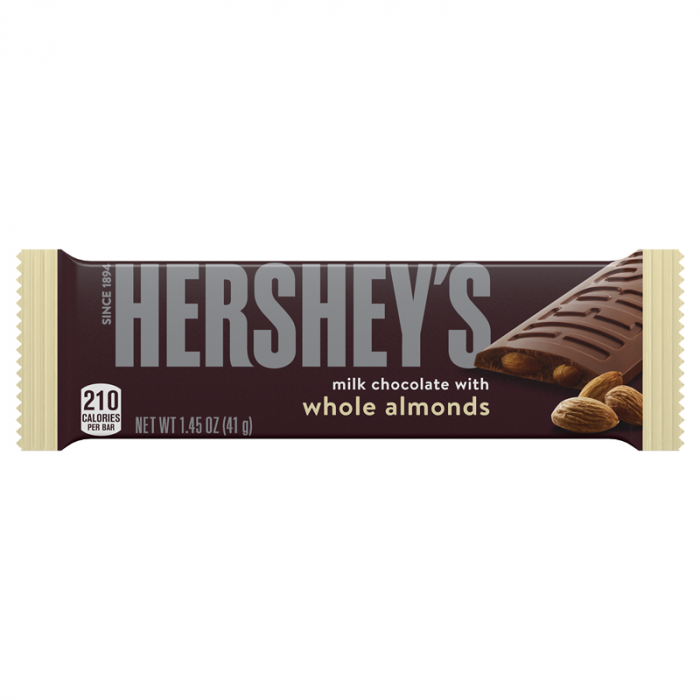 Hershey's Milk Chocolate with Almonds 41g - Out of Date