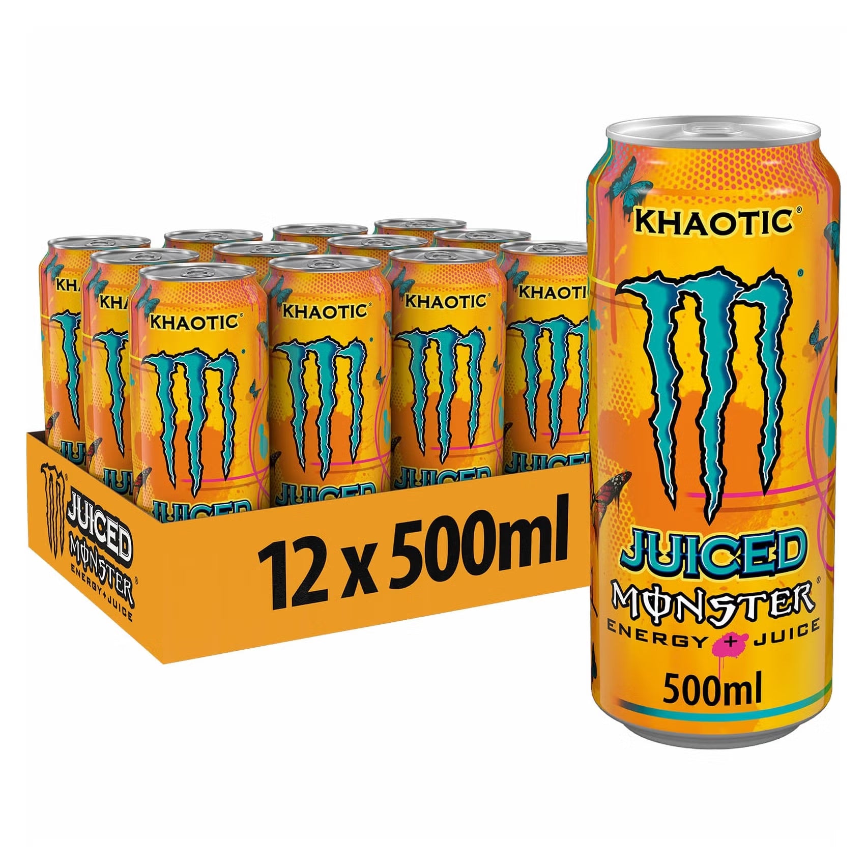 Monster Juiced Khaotic 12 x 500ml - Out of Date