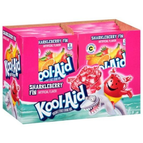 Kool-Aid Sharkleberry Fin Drink Mix 48 x 3.6g (box) - Out of Date
