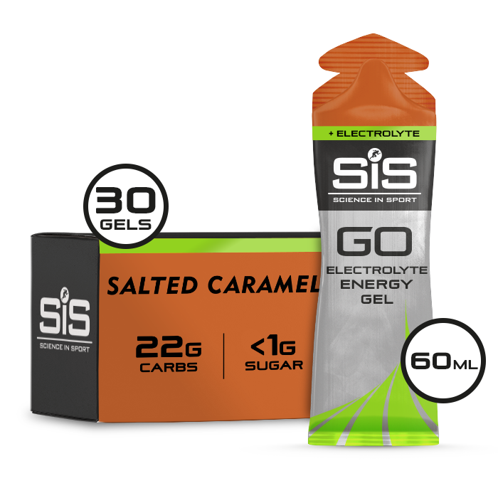 SIS Go Energy + Electrolyte Gel Salted Caramel 30 x 60ml - Out of Date