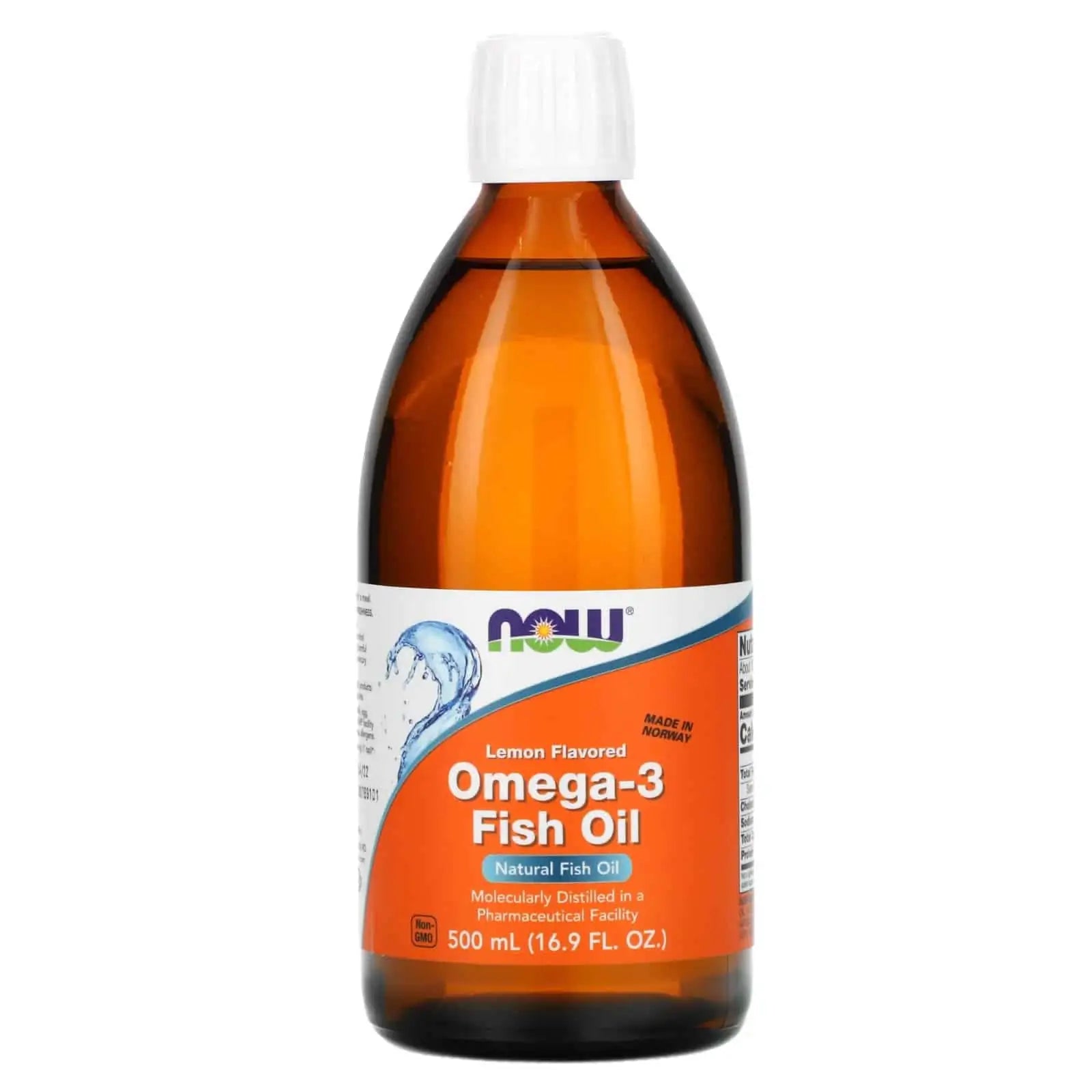 NOW Foods Lemon Omega-3 Fish Oil Liquid