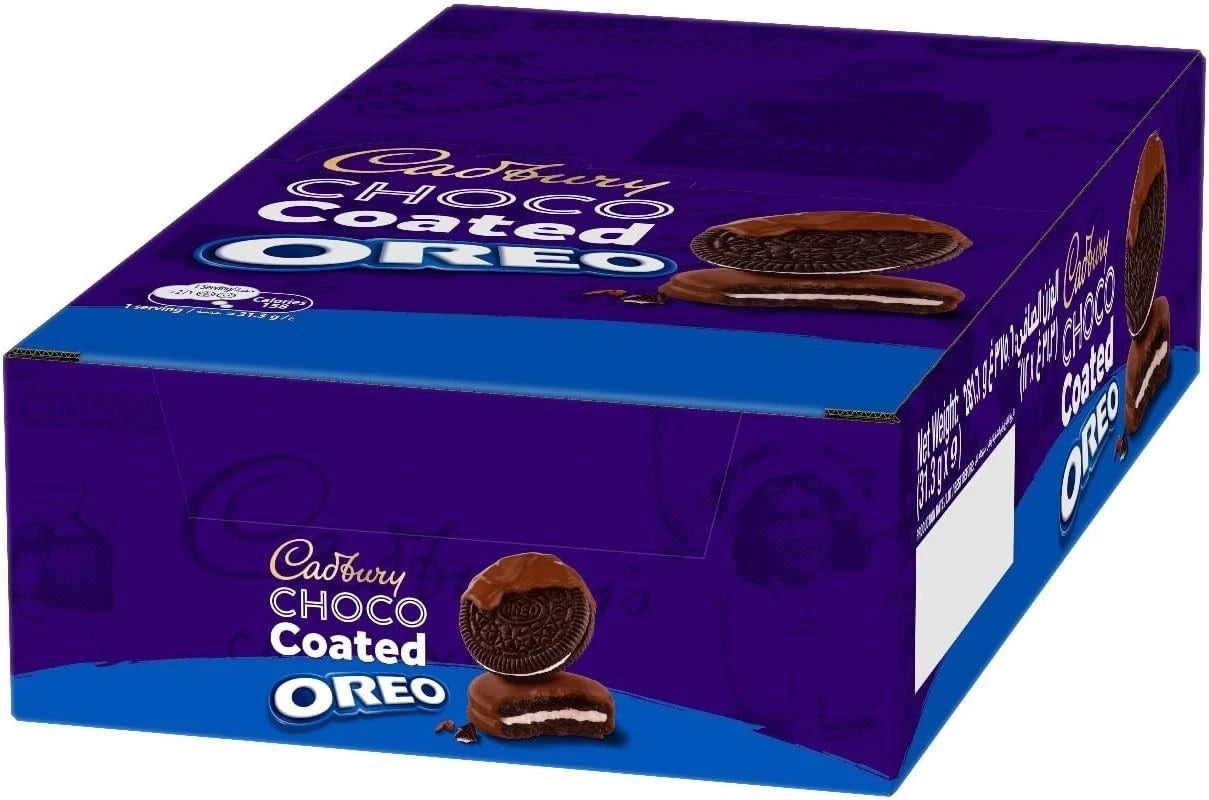 Oreo Cadbury Chocolate Coated Oreo 9 x 31g (case) - Out of Date