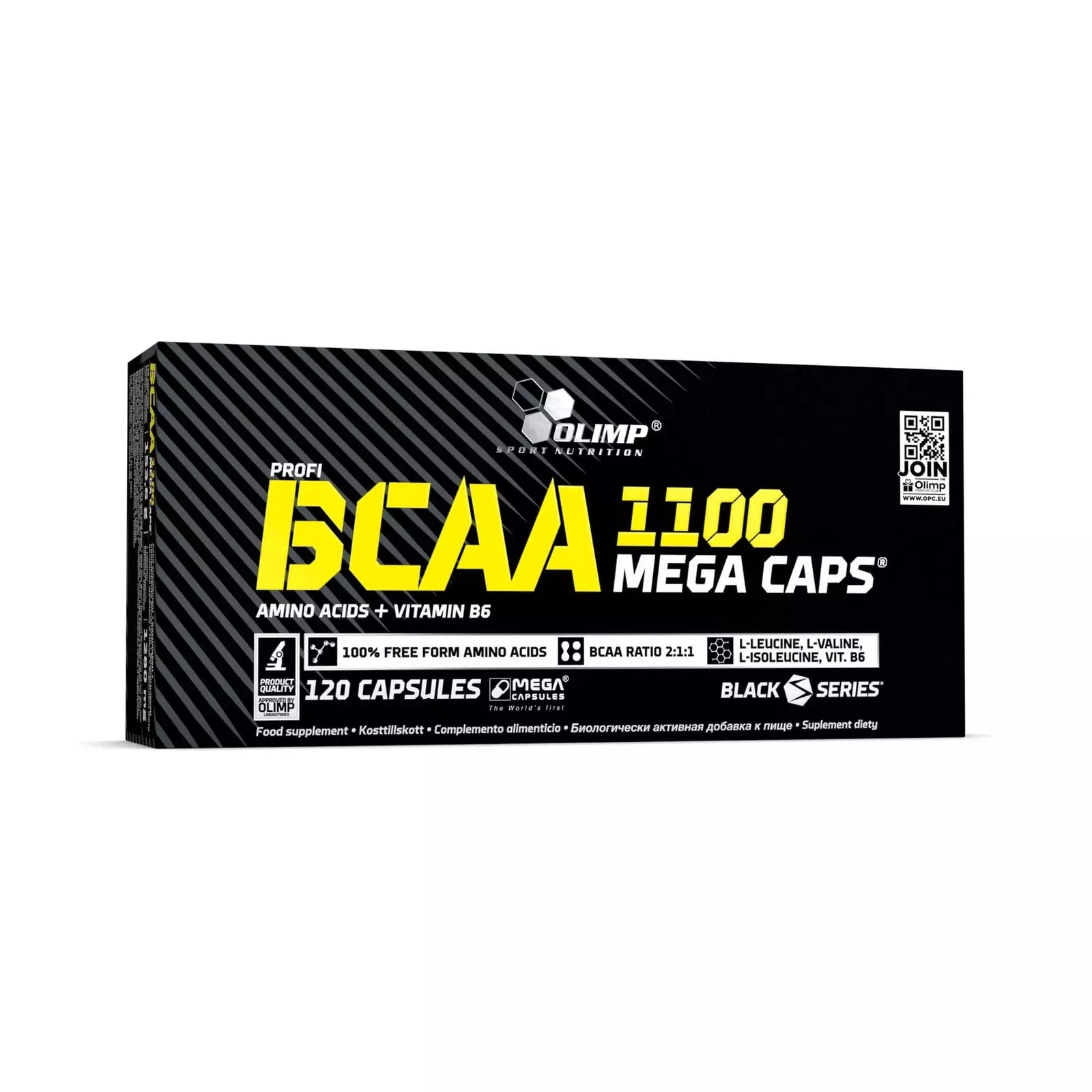 Olimp BCAA 1100 Mega Caps 120 Caps - Out of Date