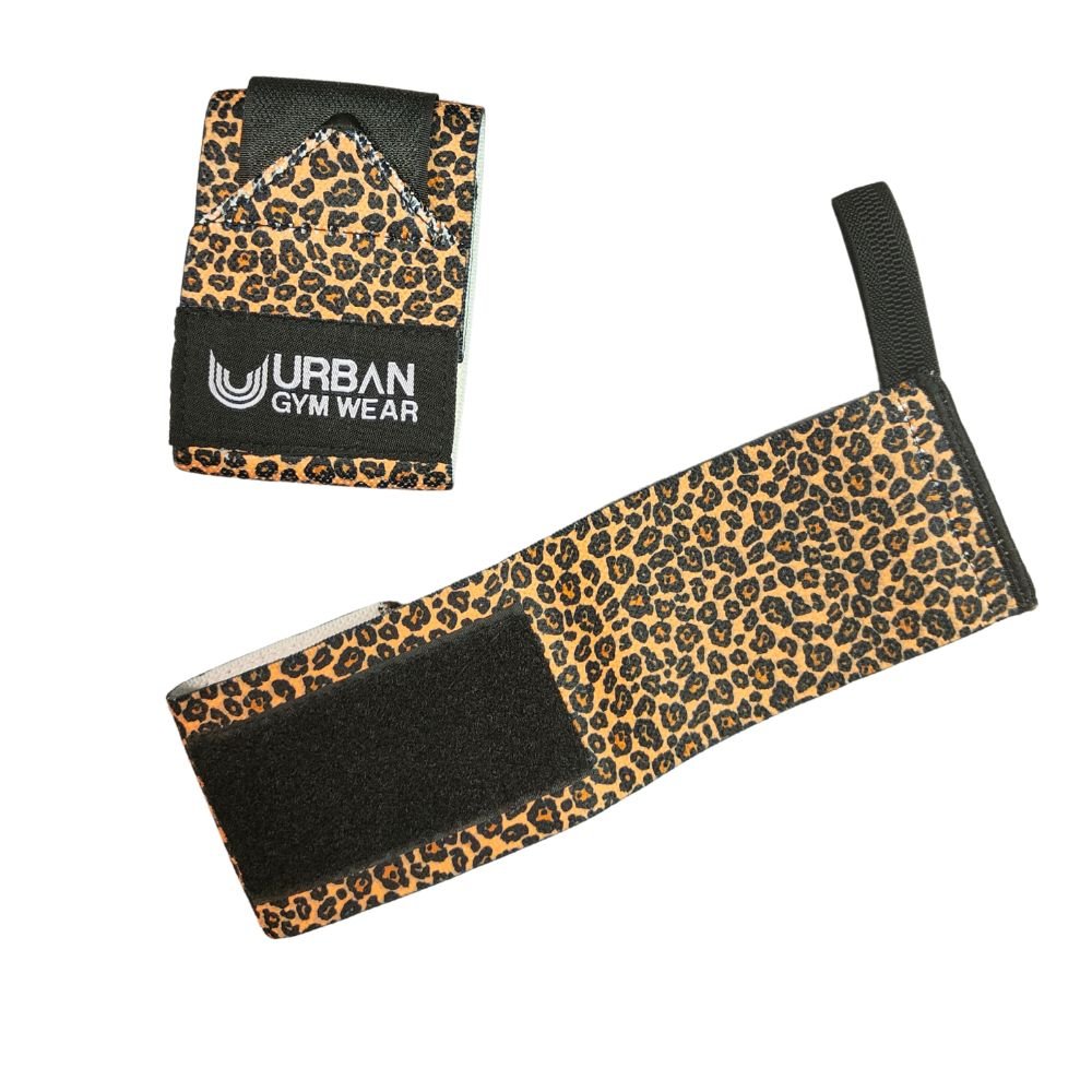 Urban Gym Wear Wrist Wraps - Animal Print