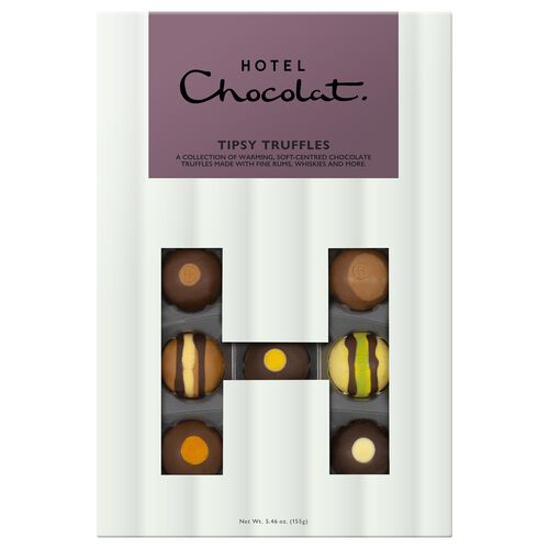 Hotel Chocolat Tipsy Truffles H-Box 155g - Out of Date