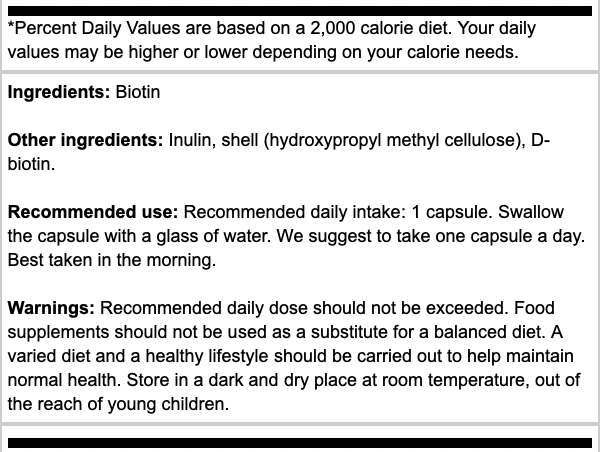 Osavi Biotin Vegan Caps
